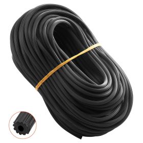 VEVOR Window Screen Spline, 100 ft x 0.125 in Window Screen Retainer Spline, PVC Window and Door Screen Spline, Hollow Serrated Screen Holder Spl