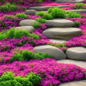 3000 kinds of creeping lavender seeds for planting perennial ground cover plants and heirloom flowers. Seeds are planted without genetic engineer